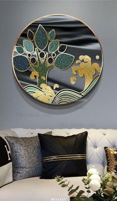 File in trần File tranh hiện đại pha lê gương HD21823 (bản gốc) 5D