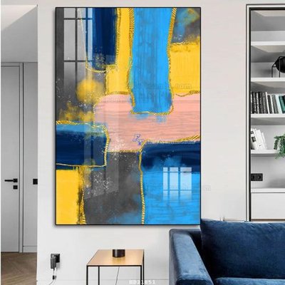 File in trần File tranh hiện đại pha lê gương HD21851 (bản gốc) hoa văn