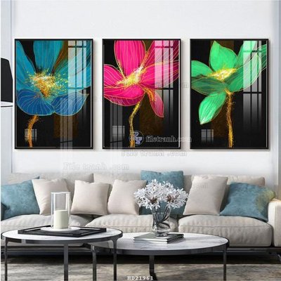 File in ấn File tranh hiện đại pha lê gương HD21961 (bản gốc) sắc nét