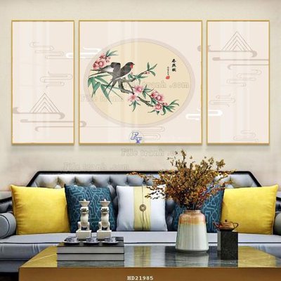 File ảnh File tranh hiện đại pha lê gương HD21985 (gốc) in decal dán tường