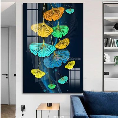 File gốc File tranh hiện đại pha lê gương HD22005 (in lụa) chi tiết cao