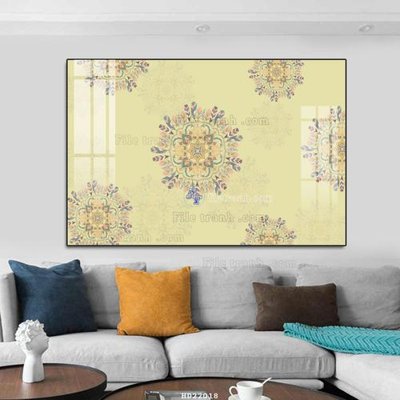 File tranh gốc File tranh hiện đại pha lê gương HD22018 (bản quyền) file PSD