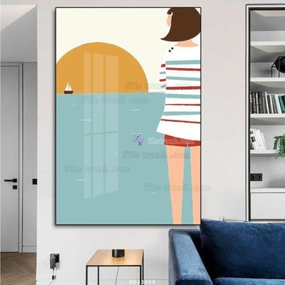 File gốc File tranh hiện đại pha lê gương HD22088 (in lụa) tranh phong thủy