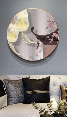 File gốc File tranh hiện đại pha lê gương HD22124 (phong cách) châu Âu