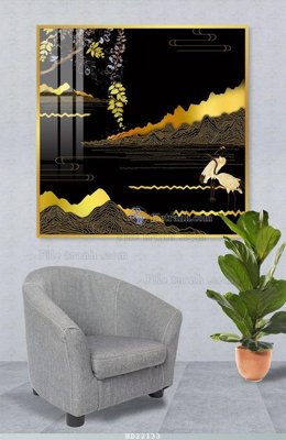 File in trần File tranh hiện đại pha lê gương HD22133 (bản gốc) 5D