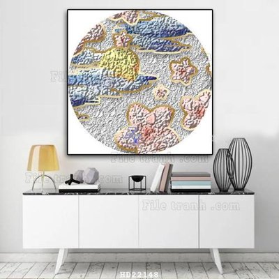 Download file gốc File tranh hiện đại pha lê gương HD22148 (in mica) trang trí