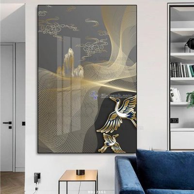 File tranh File tranh hiện đại pha lê gương HD22161 (bản gốc) treo quán cafe