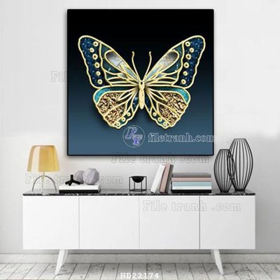 Download file File tranh hiện đại pha lê gương HD22174 (gốc) in mica đèn LED