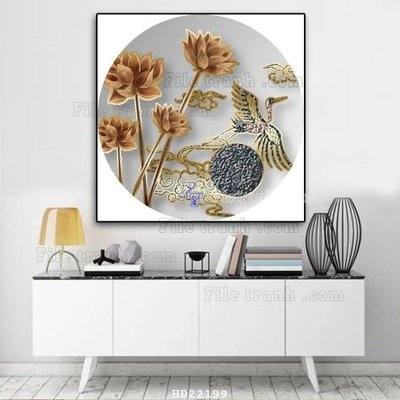 Tải file File tranh hiện đại pha lê gương HD22199 (gốc) làm file thiết kế