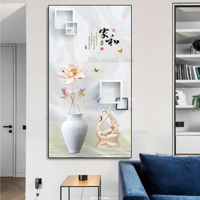 File gốc File tranh hiện đại pha lê gương HD22206 (phong cách) châu Âu