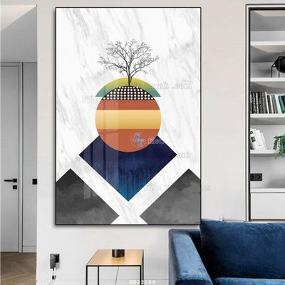 File tranh in trần 3D File tranh hiện đại pha lê gương HD22288 (ảnh gốc)