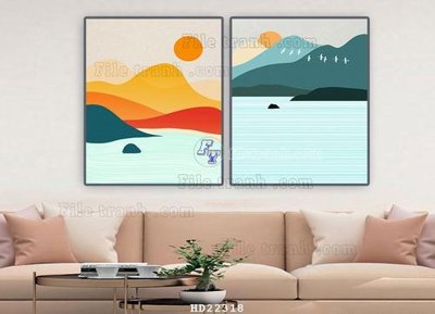 Tải file File tranh hiện đại pha lê gương HD22318 (gốc) in trên mọi chất liệu