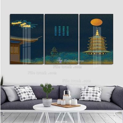 Tải file File tranh hiện đại pha lê gương HD22349 (gốc) chủ đề tâm linh