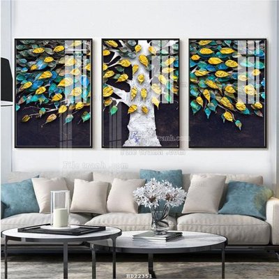 File gốc File tranh hiện đại pha lê gương HD22351 (thiết kế) độc quyền