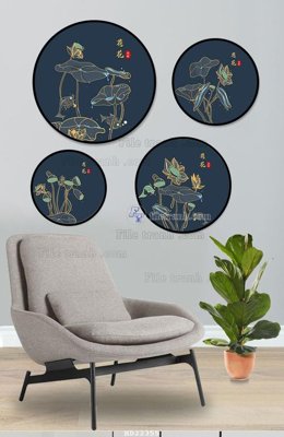 File PSD File tranh hiện đại pha lê gương HD22355 (bản gốc) đã tách nền