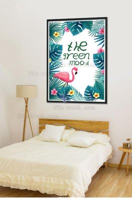 File gốc File tranh hiện đại pha lê gương HD22362 (trang trí) phòng ngủ