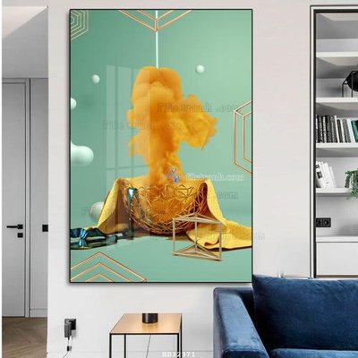 File PSD in ấn File tranh hiện đại pha lê gương HD22371 (chất lượng cao)