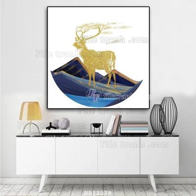 File gốc File tranh hiện đại pha lê gương HD22379 (in mica) trang trí