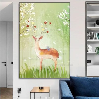 File in trần File tranh hiện đại pha lê gương HD22440 (bản gốc) phong cảnh