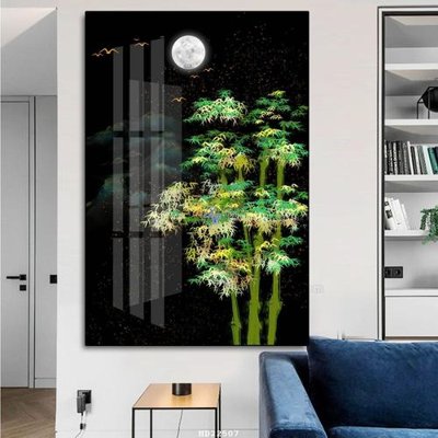 File gốc File tranh hiện đại pha lê gương HD22507 (in lụa) hoa văn cổ điển