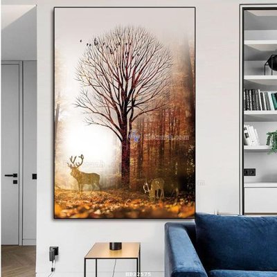 File tranh File tranh hiện đại pha lê gương HD22575 (bản gốc) treo quán cafe