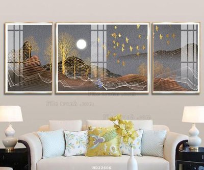 File tranh File tranh hiện đại pha lê gương HD22606 (gốc) in backlit film
