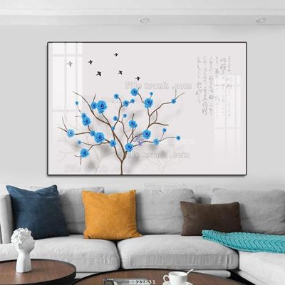 File tranh File tranh hiện đại pha lê gương HD22631 (bản gốc) treo quán cafe