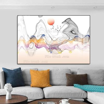 Download file gốc File tranh hiện đại pha lê gương HD22641 (in lụa) nghệ thuật