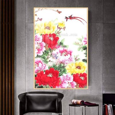 File gốc File tranh hiện đại pha lê gương HD22655 (in lụa) họa tiết 3D