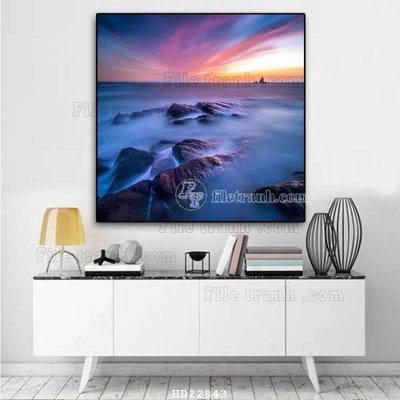 File gốc File tranh hiện đại pha lê gương HD22843 (in lụa) chi tiết cao