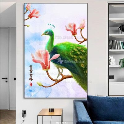 File in trần File tranh hiện đại pha lê gương HD22892 (bản gốc) hoa văn