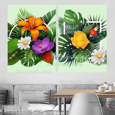 File gốc File tranh hiện đại pha lê gương HD22905 (dành cho trang trí nội thất)