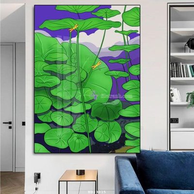 File in lụa File tranh hiện đại pha lê gương HD23015 (phong cảnh) File tranh hiện đại pha lê gương HD23015