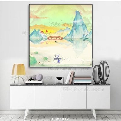 Tải file File tranh hiện đại pha lê gương HD23017 (gốc) làm file thiết kế