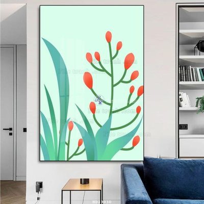 File tranh in tráng gương File tranh hiện đại pha lê gương HD23030 (siêu nét)