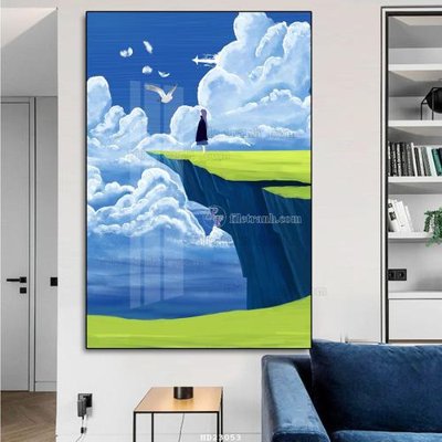 Tải file File tranh hiện đại pha lê gương HD23053 (ảnh gốc) file TIFF