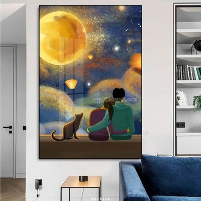 File PSD File tranh hiện đại pha lê gương HD23114 (chất lượng in ấn)