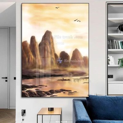 File tranh gốc PSD File tranh hiện đại pha lê gương HD23138 còn nguyên layer