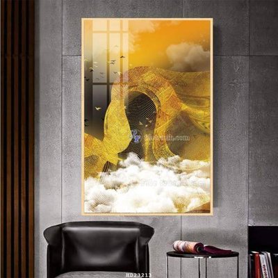 File tranh PSD File tranh hiện đại pha lê gương HD23213 chất lượng cao