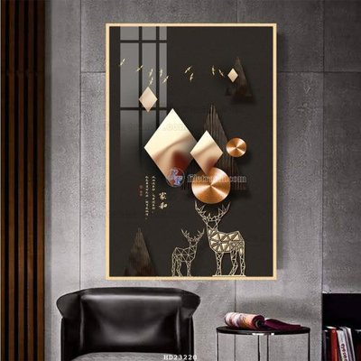 File in lụa File tranh hiện đại pha lê gương HD23220 (chất lượng cao) File tranh hiện đại pha lê gương HD23220