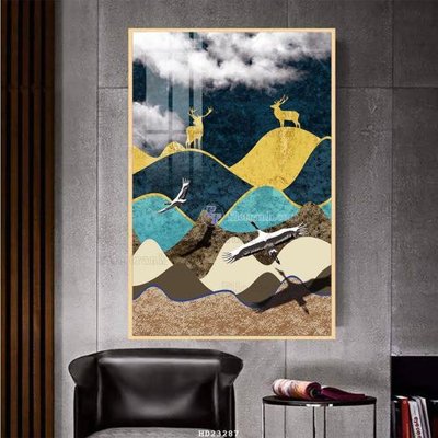 File gốc File bộ tranh treo hiện đại HD23287 (in ấn) không giới hạn