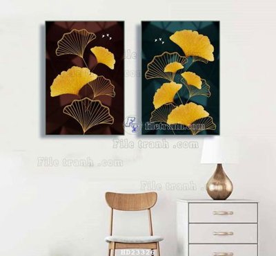 File ảnh File bộ tranh treo hiện đại HD23326 (gốc) in Hiflex