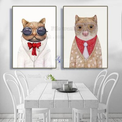 File gốc File bộ tranh treo hiện đại HD23330 (phong cách) cổ điển