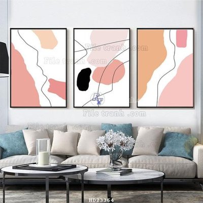 File PSD File bộ tranh treo hiện đại HD23364 (gốc) cho designer