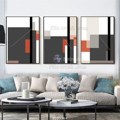 File gốc File bộ tranh treo hiện đại HD23366 (PNG) nền trong suốt