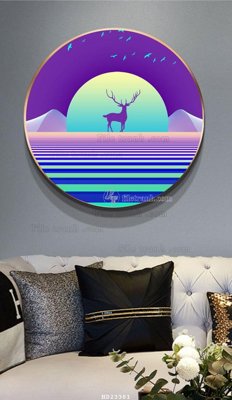 Tải file tranh gốc File bộ tranh treo hiện đại HD23381 chất lượng cao