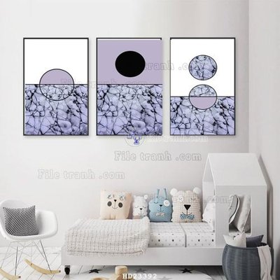 File tranh gốc File bộ tranh treo hiện đại HD23392 (bản quyền) Filetranh.com