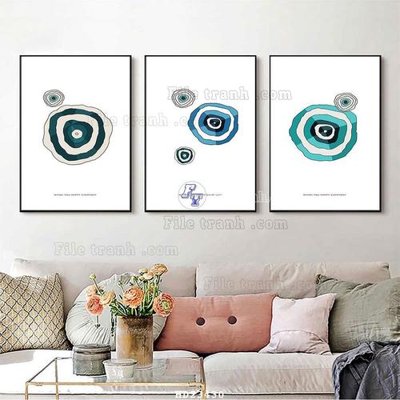 File tranh gốc File bộ tranh treo hiện đại HD23430 (bản quyền) Filetranh.com