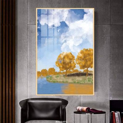 File tranh File bộ tranh treo hiện đại HD23493 (file gốc) chủ đề phong thủy