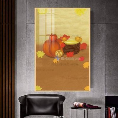 Download file gốc File bộ tranh treo hiện đại HD23496 (in lụa) hoa lá